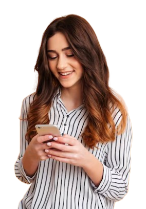 Person using smartphone